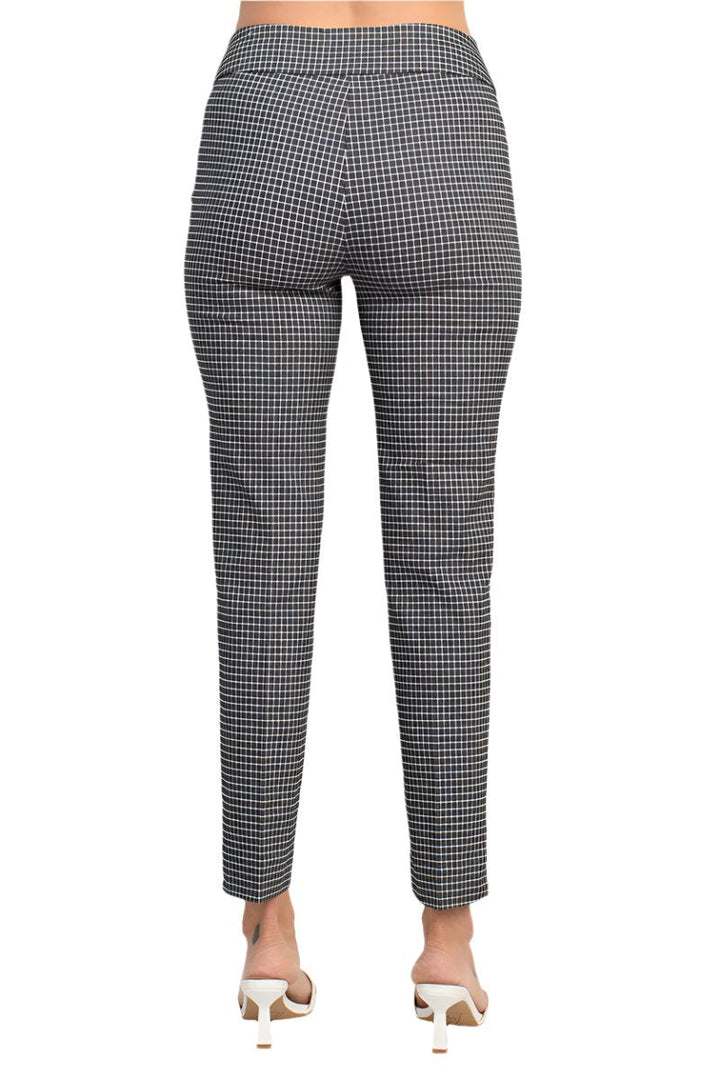 Counterparts banded mid waist slim leg multi print millennium pant-2