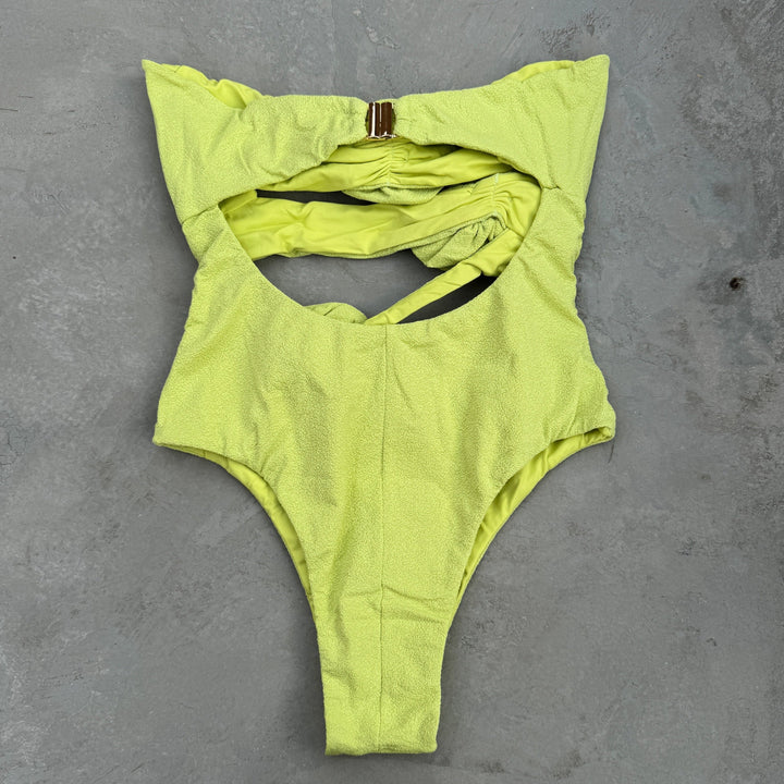 Laurice Citrus Seashore Textured One Piece Swimsuit-1