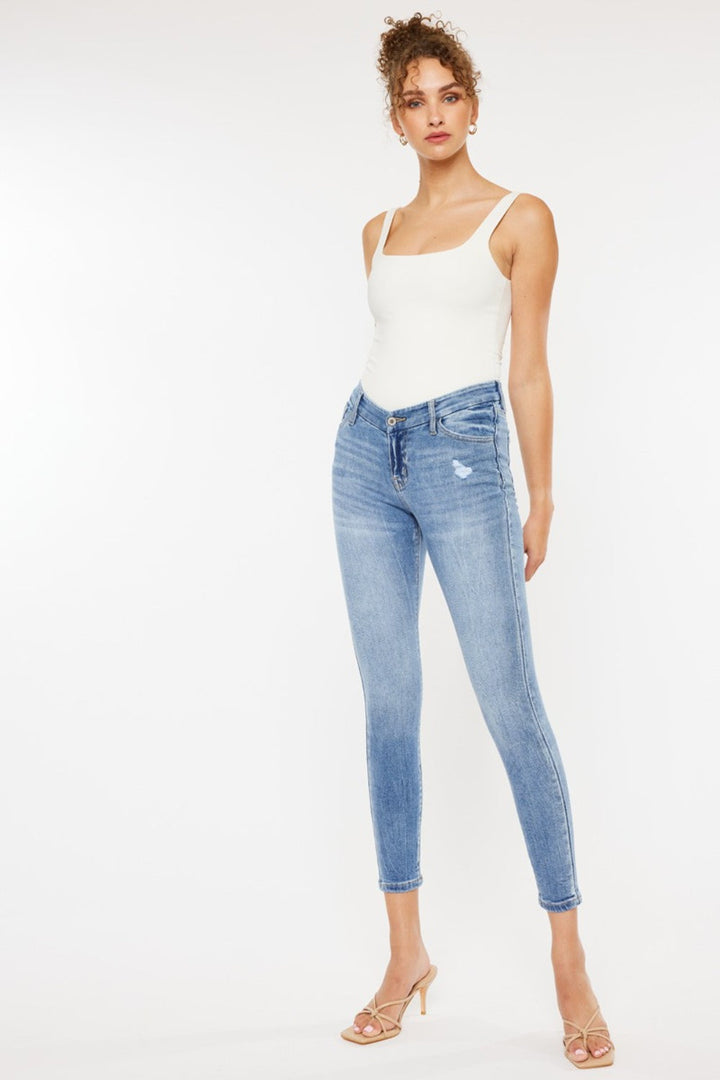 Kancan High Waist Cat's Whiskers Skinny Jeans-3