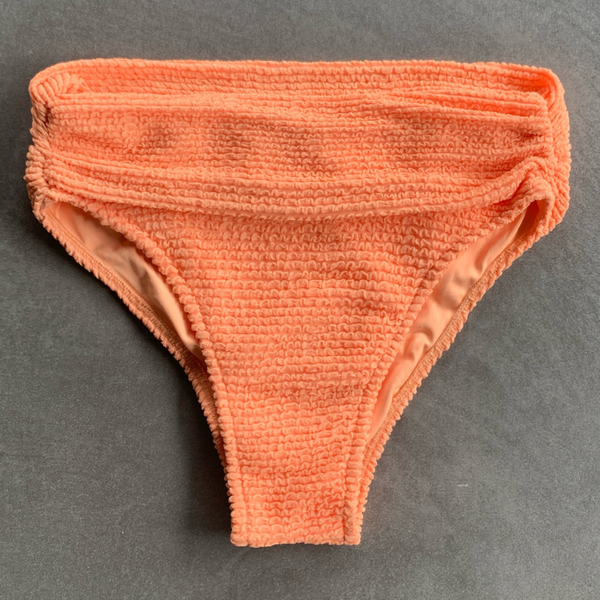 Energy Orange Textured Marisa Bikini Bottom-0