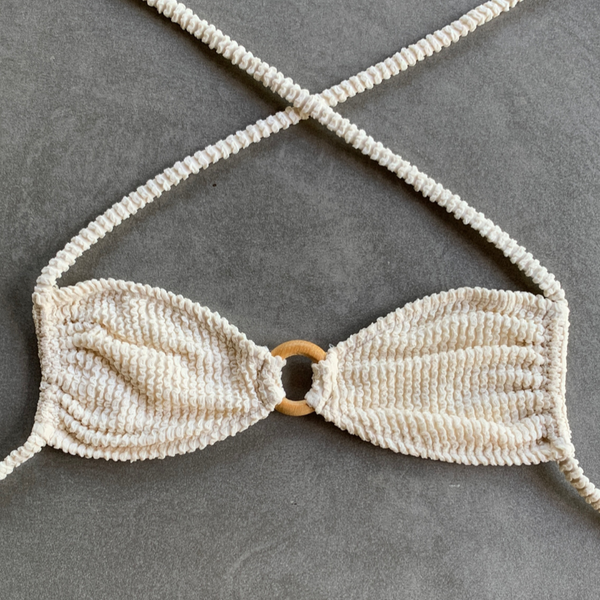 Pearl Textured Kayla Bikini Top-0