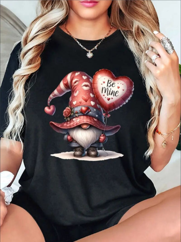 Love Valentine'S Day T-Shirt,   Couple T-Shirt, Couple Christmas, Fashion Casual T-Shirt, Short-Sleeved T-Shirt