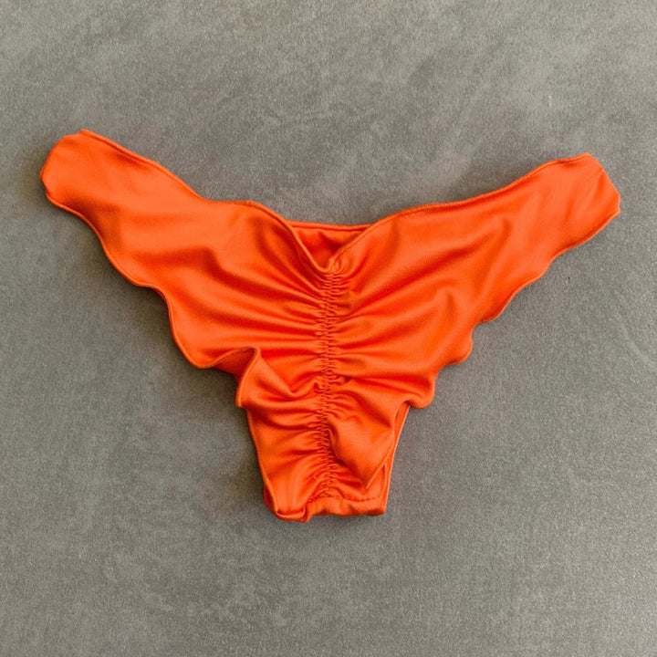 Carrot Orange Lili Ripple Bikini Bottom-0