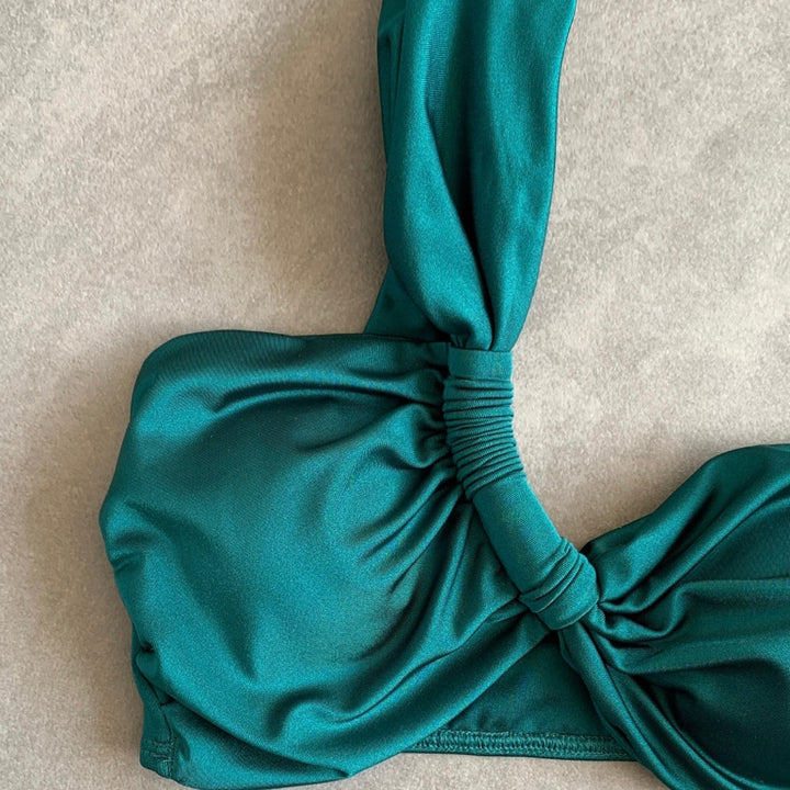Forest Green Greek Bikini Top-2