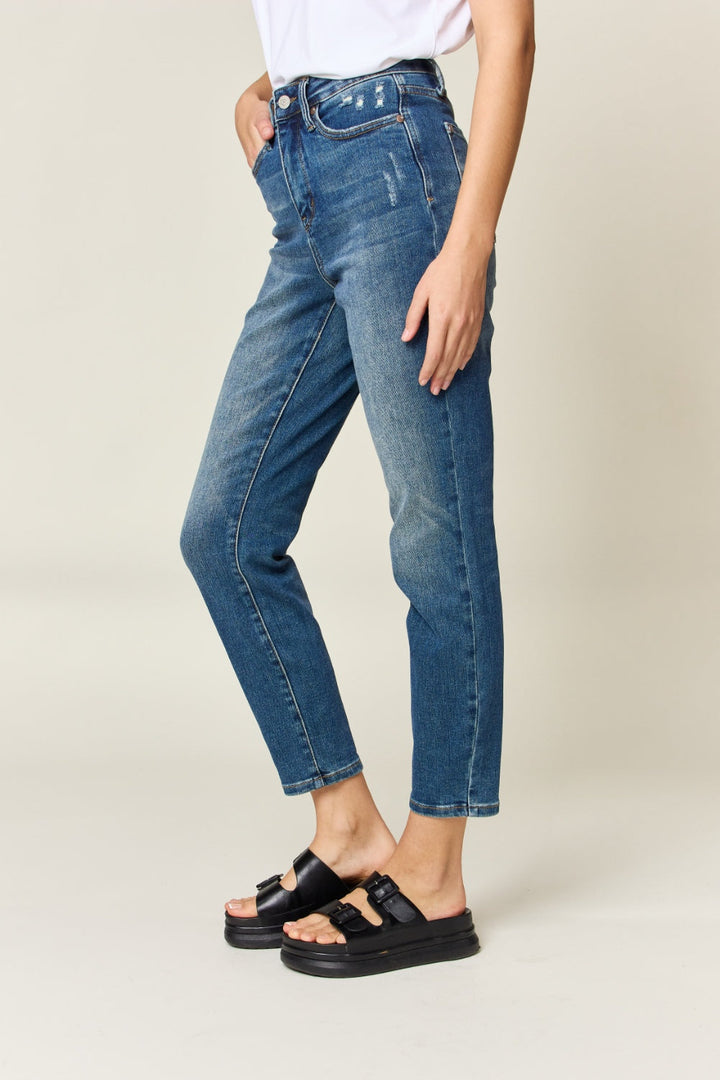 Judy Blue Full Size Tummy Control High Waist Slim Jeans-2