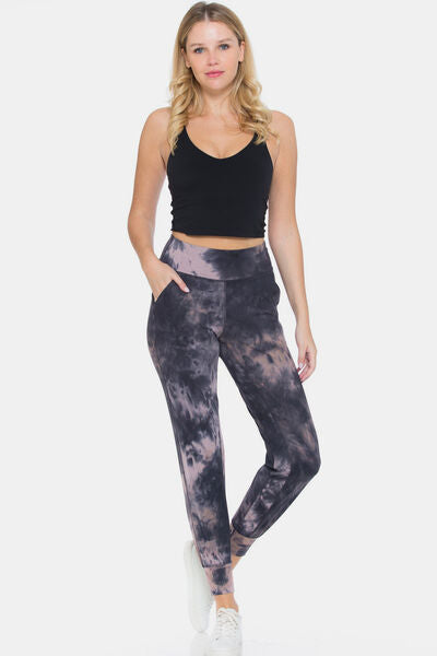 Leggings Depot Tie-Dye High Waist Cropped Leggings-4
