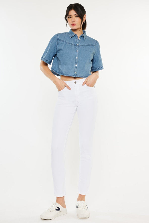 Kancan High Rise Ankle Skinny Jeans-0