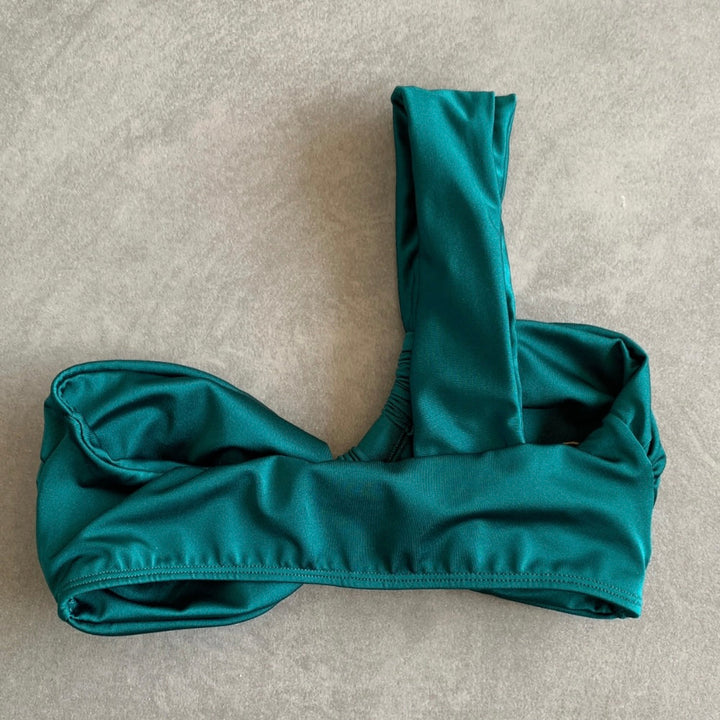 Forest Green Greek Bikini Top-1