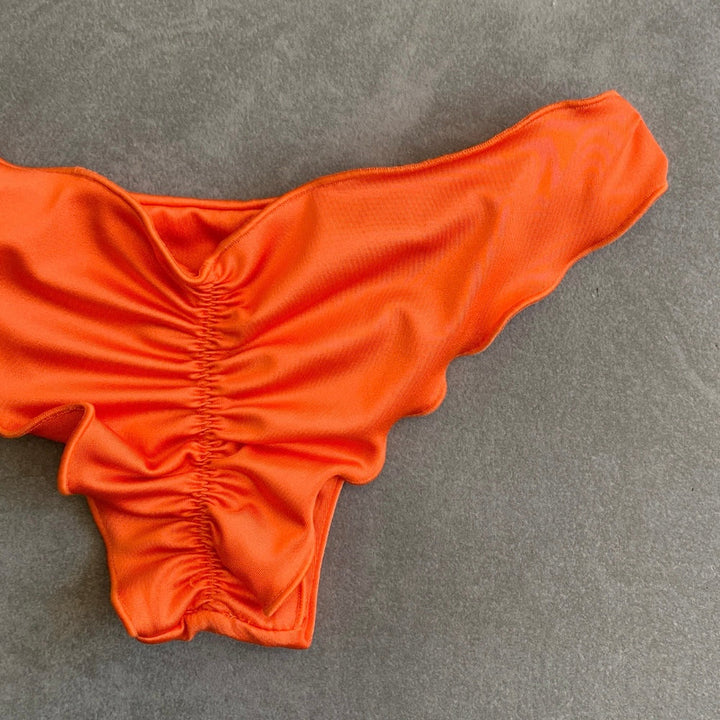 Carrot Orange Lili Ripple Bikini Bottom-1