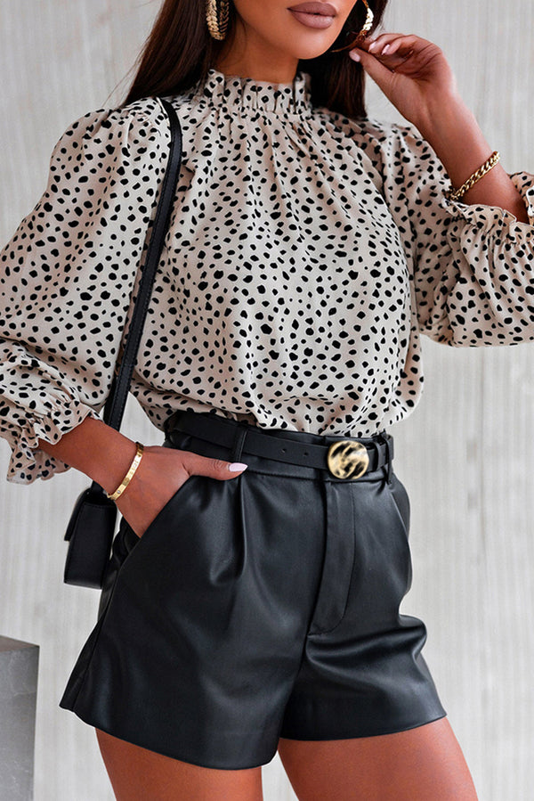 Sienna 3/4 Sleeves Cheetah Blouse-0