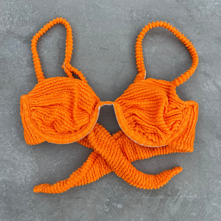 Mango Margarita Textured Ayra Bikini Top-2