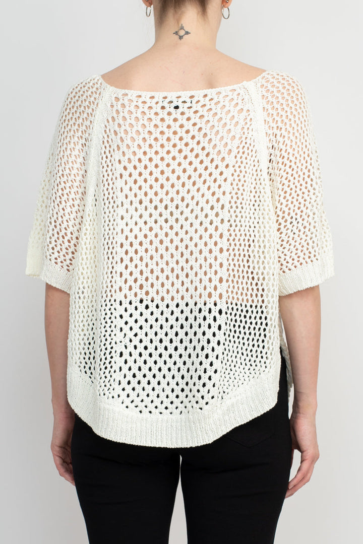 Alberto Makali Scoop Neck Short Sleeve Knit Top-2