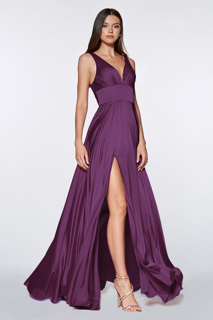 Soft Satin A-Line Dress-7
