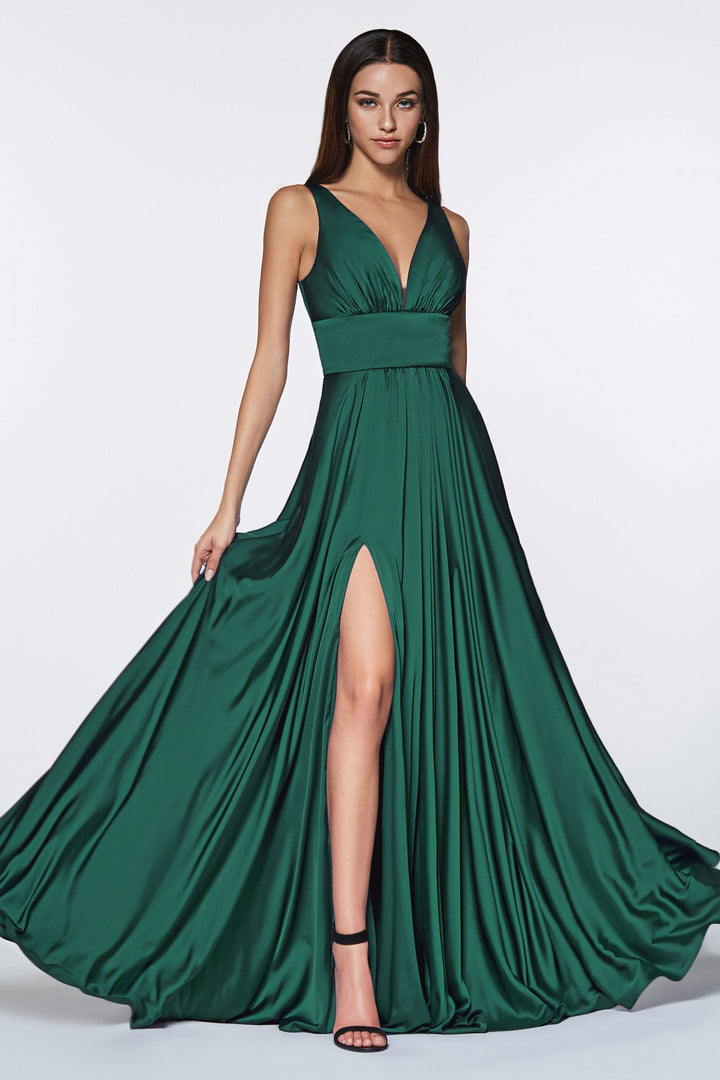Soft Satin A-Line Dress-8