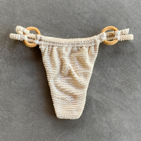 Pearl Textured Kayla Bikini Bottom-0
