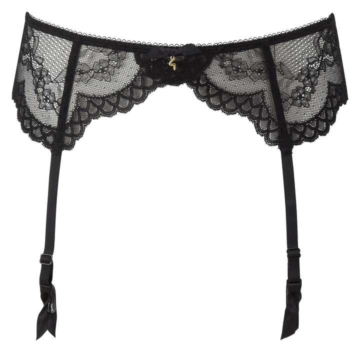 Sheer Lace Garter Belt Gossard Superboost Lace Black-3
