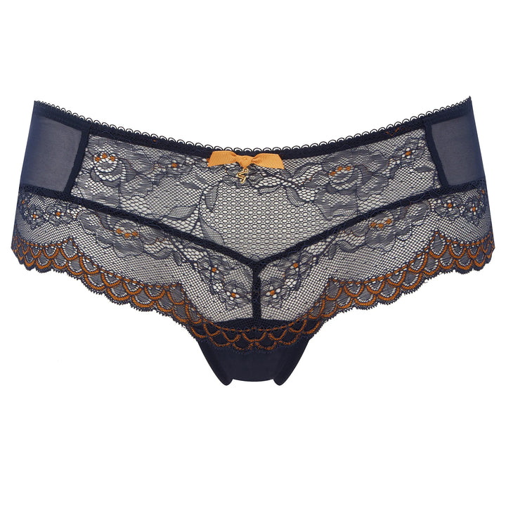 Gossard Superboost Lace Short Panty Midnight Blue Gold-2