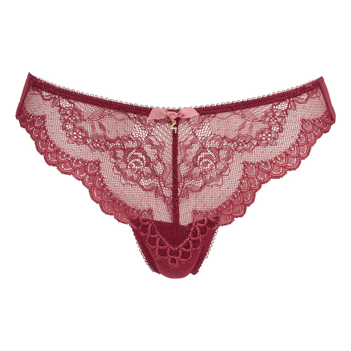 Gossard Superboost Lace Thong Panty Cranberry/Raspberry Sorbet-2