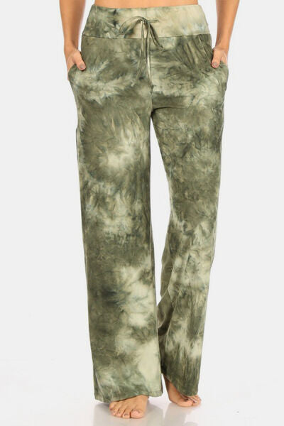 Leggings Depot Buttery Soft Printed Drawstring Pants-0