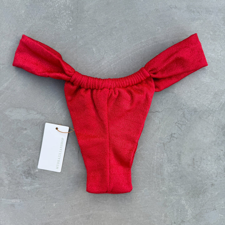 Fuego Del Mar Lux Textured Curtain Bikini Bottom-2