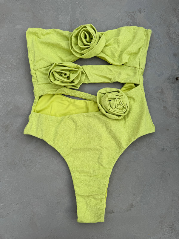 Laurice Citrus Seashore Textured One Piece Swimsuit-0