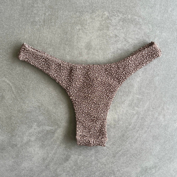 Chocolate Mousse Beehive Textured Bia Bikini Bottom-0