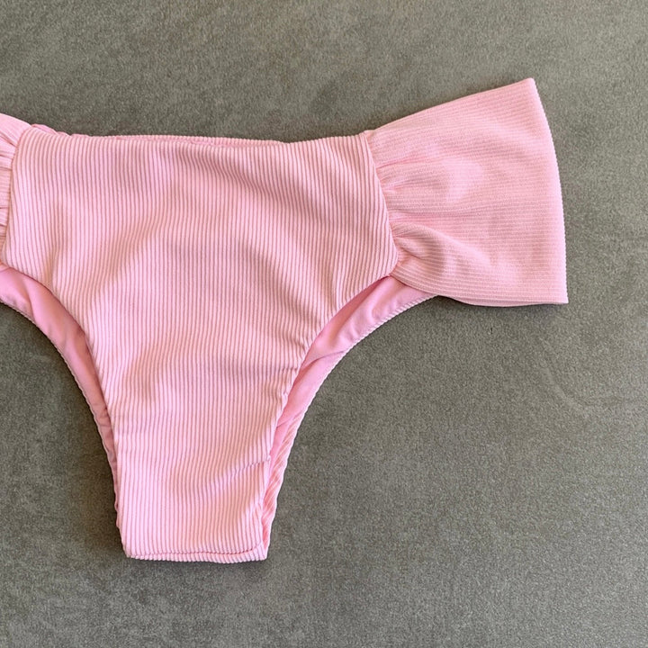 Himalayan Reef Ribbed Classy Cheeky Bikini Bottom-2