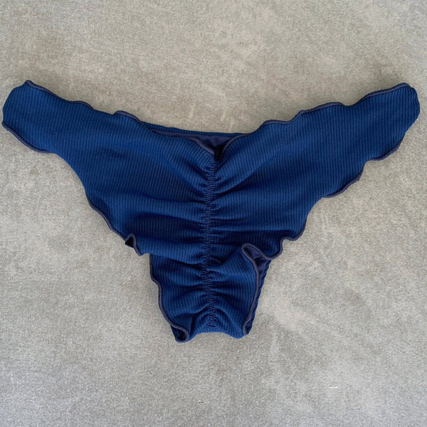 Mediterranean Sea Ribbed Lili Ripple Bikini Bottom-0
