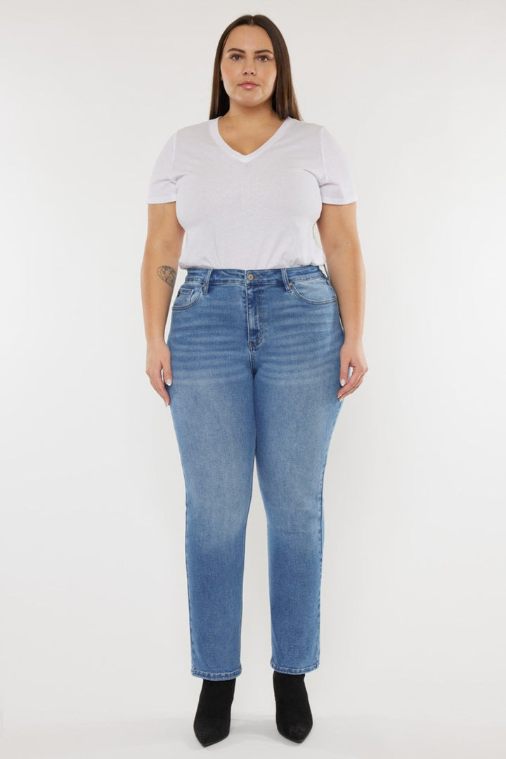 Kancan Full Size Cat's Whiskers High Waist Jeans-2