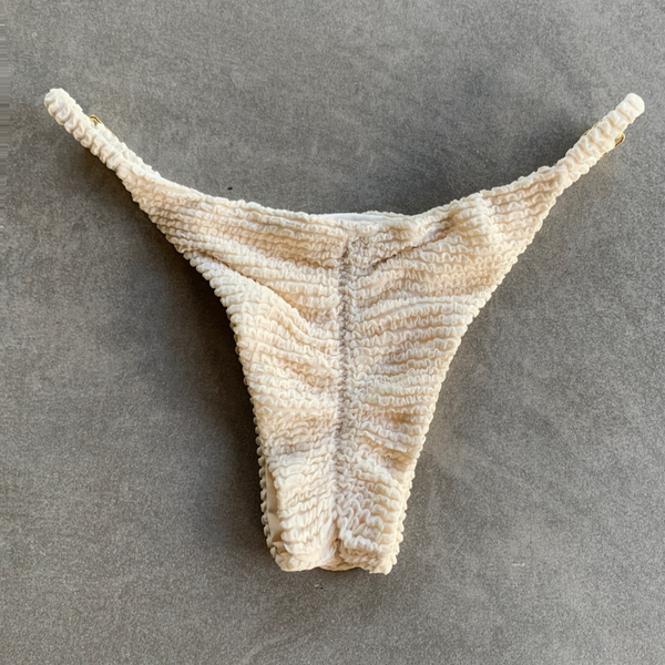 Pearl Textured Tanga Bikini Bottom-0