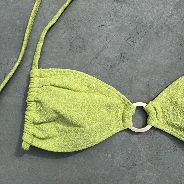 Seashore Textured Citrus Kayla Bikini Top-1