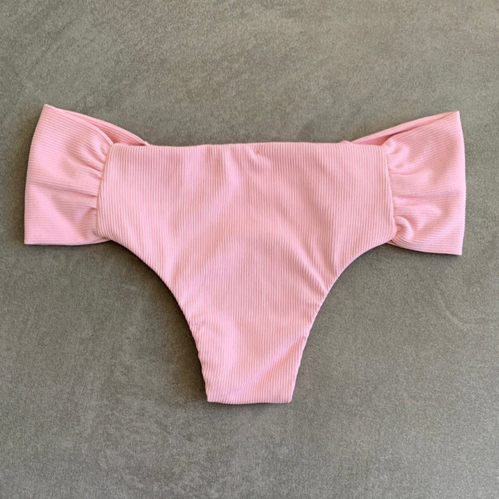 Himalayan Reef Ribbed Classy Cheeky Bikini Bottom-1
