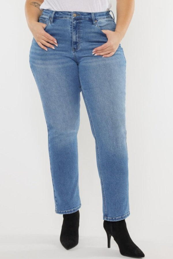 Kancan Full Size Cat's Whiskers High Waist Jeans-0
