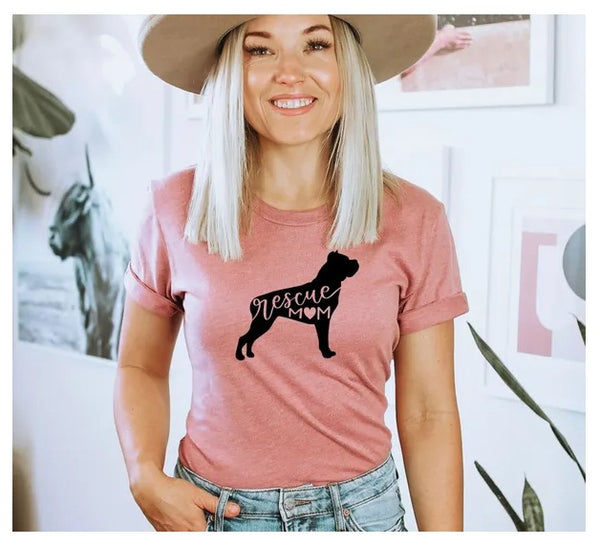 Rescue Mom T-shirt, Dog Mama Shirt, Rescue Dog Shirt, Dog Mom Shirt, Rescue Mom Shirt, Cute Dog Lover's Gift, Dog Mom Tshirt