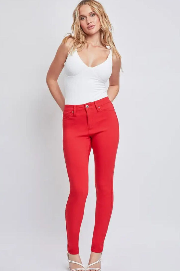 YMI Jeanswear Full Size Hyperstretch Mid-Rise Skinny Jean-0