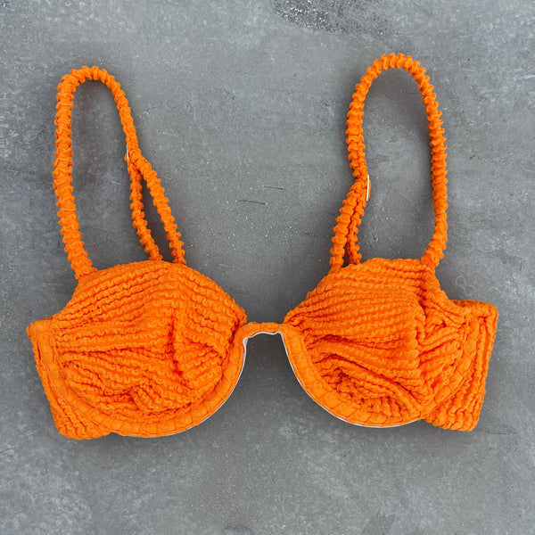 Mango Margarita Textured Ayra Bikini Top-0
