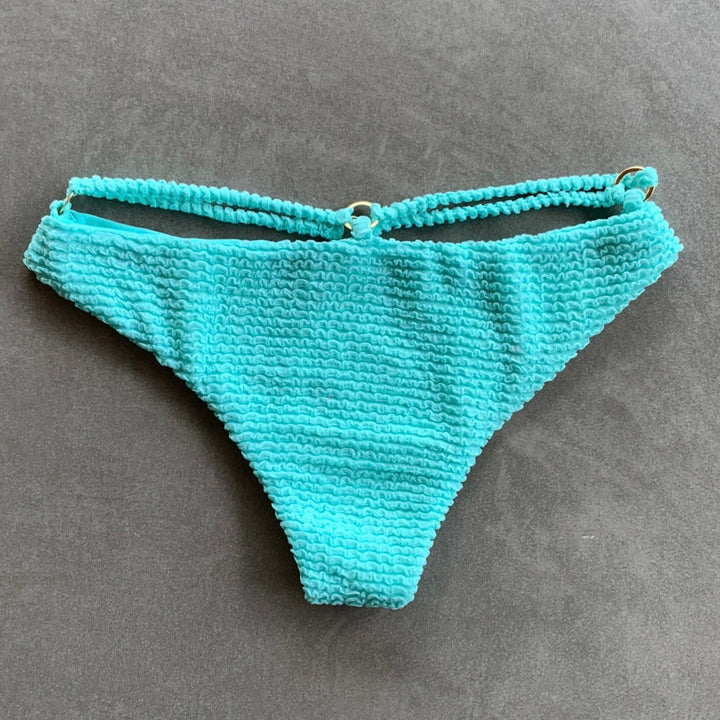 Curazao Blue Textured Lau Bikini Bottom-1