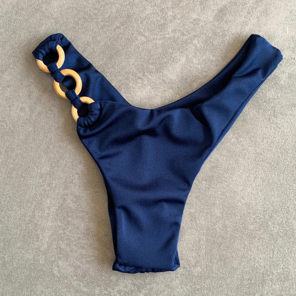 Nocturnal Blue Bia Rings Bikini Bottom-0