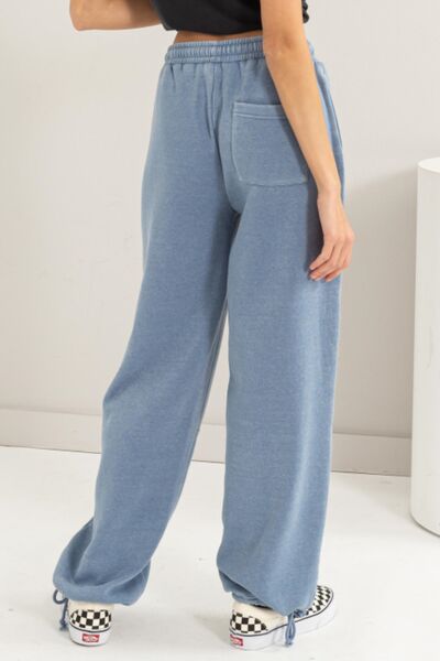 HYFVE Stitched Design Drawstring Sweatpants-1