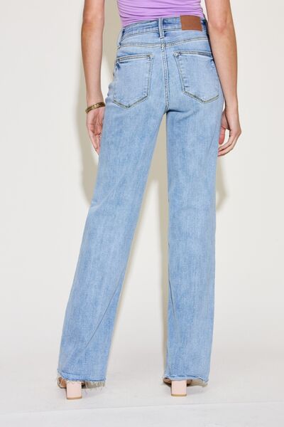 Judy Blue Full Size V Front Waistband Straight Jeans-1