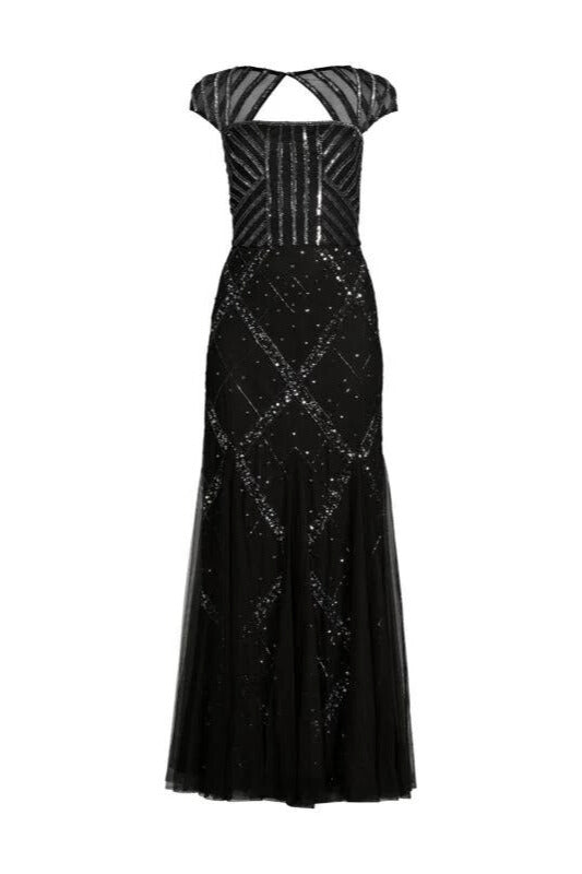 Adrianna Papell Women's Beaded Cap Sleeve Gown - Wholesale-3