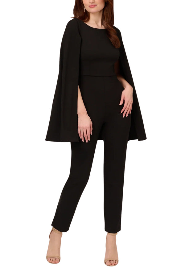 Adrianna Papell Crepe Jumpsuit-0