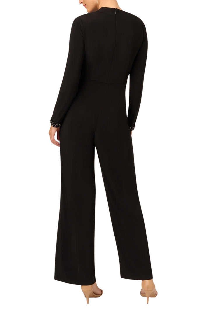 Adrianna Papell Jersey Asymmetric Neck Jumpsuit-2