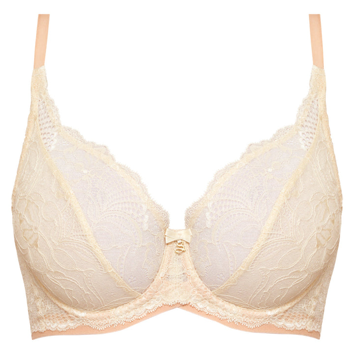 Sheer Lace Plunge Underwire Bra Anabelle-4