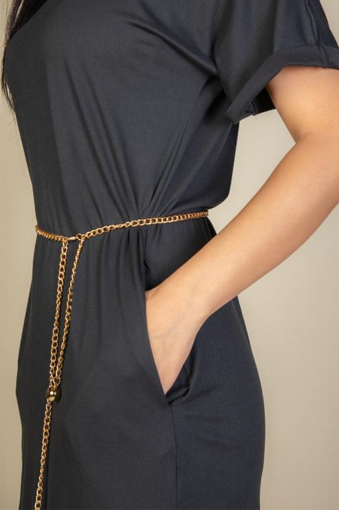 Side Pocket Double Folded Mini Dress (CAPELLA)-3