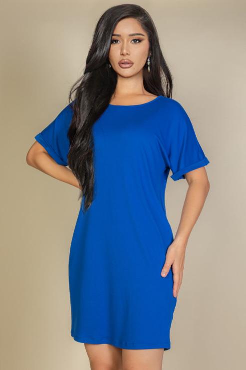 Side Pocket Double Folded Mini Dress (CAPELLA)-6
