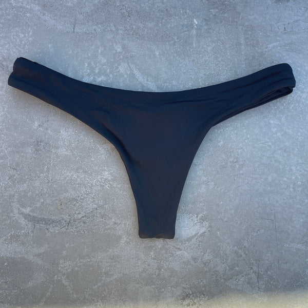 Light Black Kiki Bikini Bottom-0