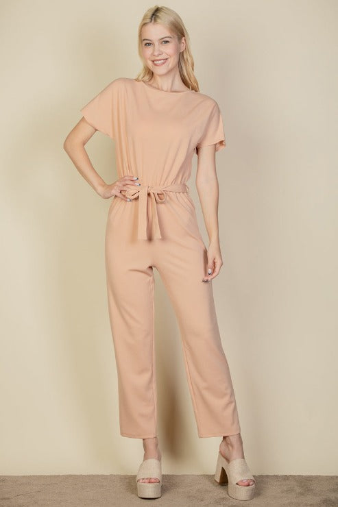 Tie Waist Relaxed Jumpsuit (CAPELLA)-0