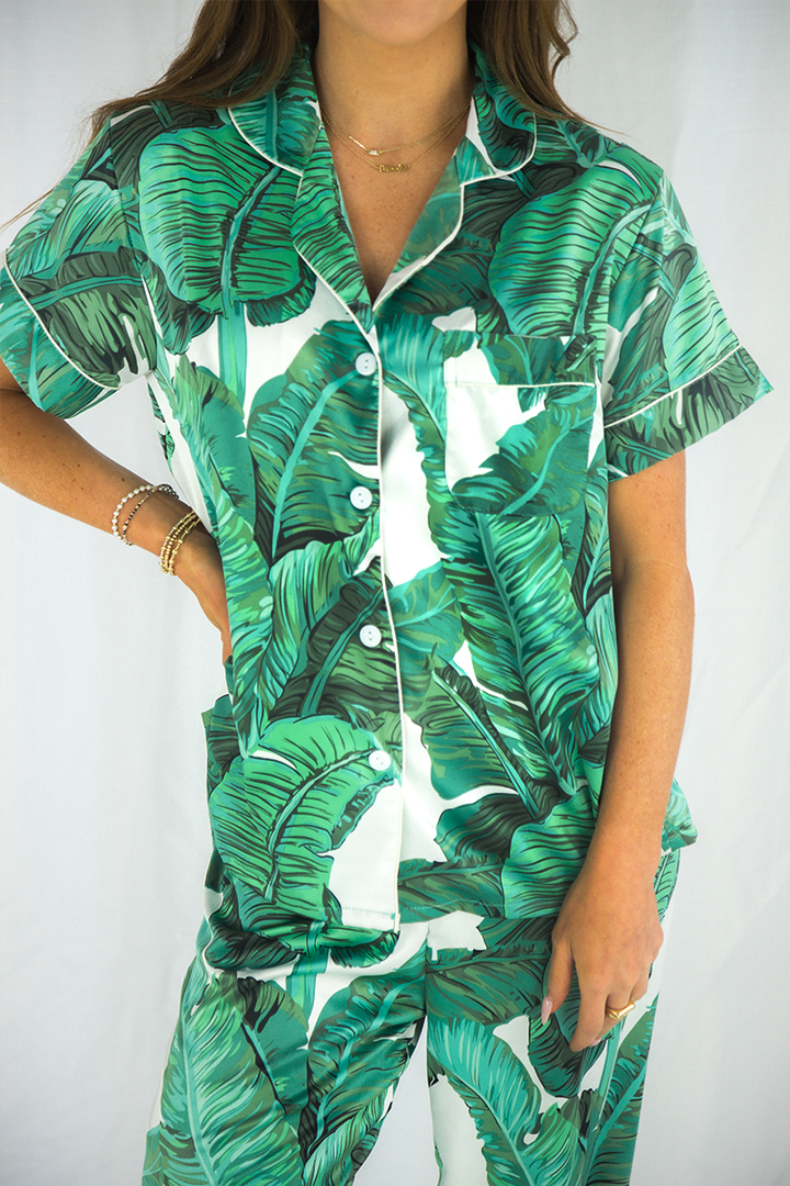 Green Banana Leaf Pants set-2