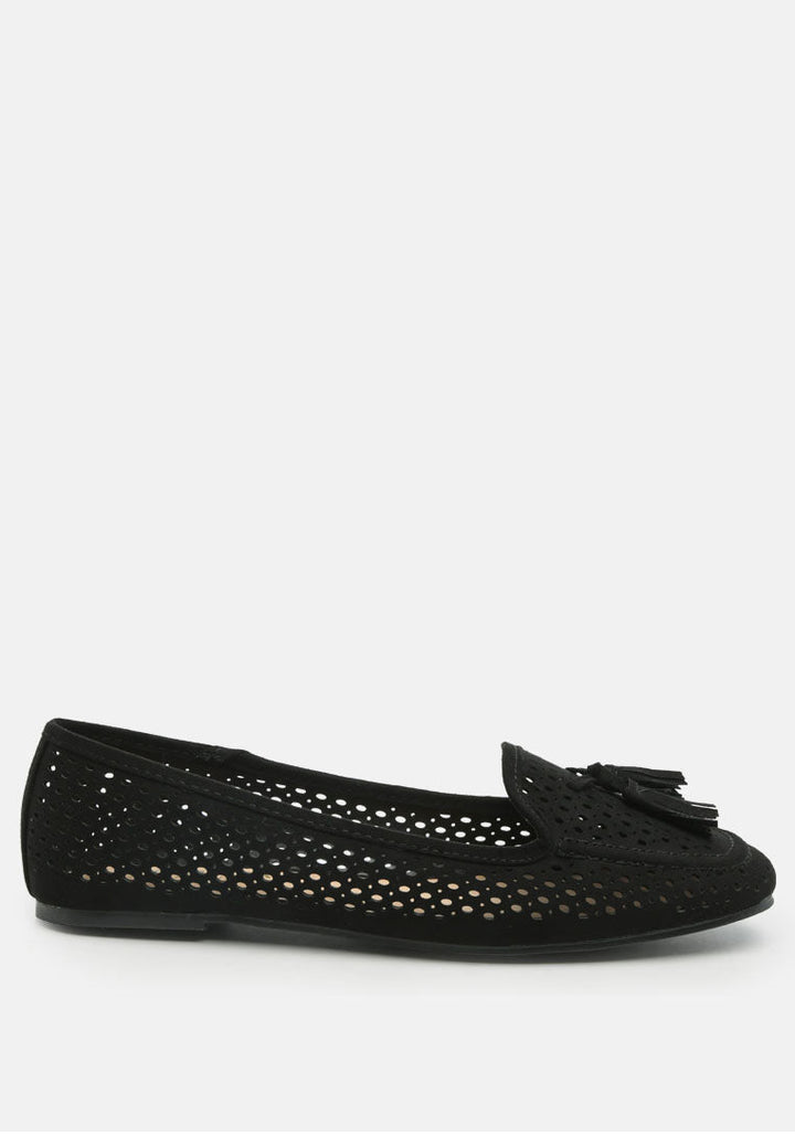Feet Nest Perforated Microfiber Loafer-0